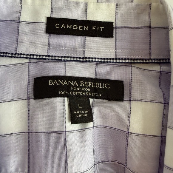 Banana Republic Lot Of 4 Camden Fit Long Sleeve Button Down Shirt LARGE Career - Picture 3 of 6